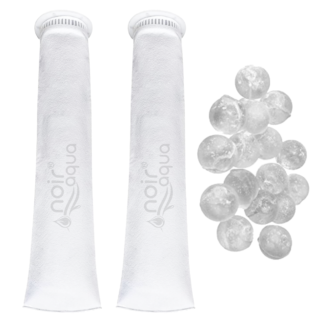Noir Aqua Bag Filter for Water Tank with Antiscalant Balls, 5 Micron Sediment Filter for Overhead Water Tank & 20 Inch Big Blue Housing | Reusable Cartridge for Sand, Dirt, Silt, Mud & Rust Particles | 20" x 4" Bag